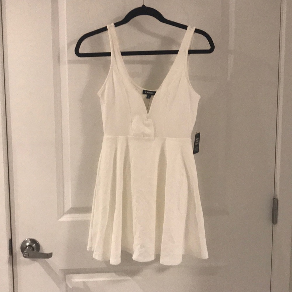 Skater white dress